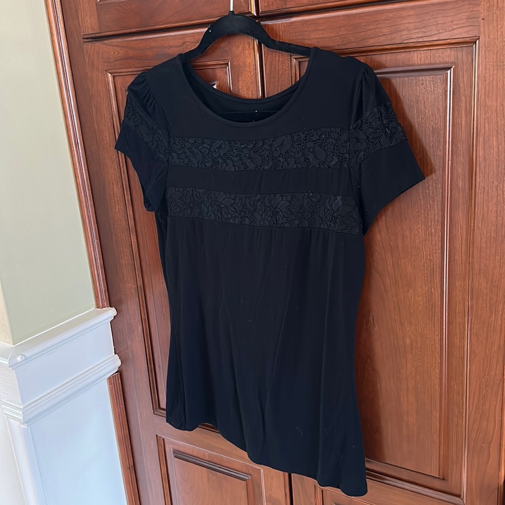 INC Tee with lace top